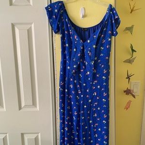 Blue Floral Jumpsuit